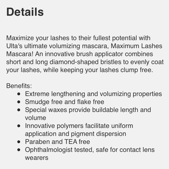 ULTA Maximum Lashes Mascara Black/Brown - Picture 3 of 6